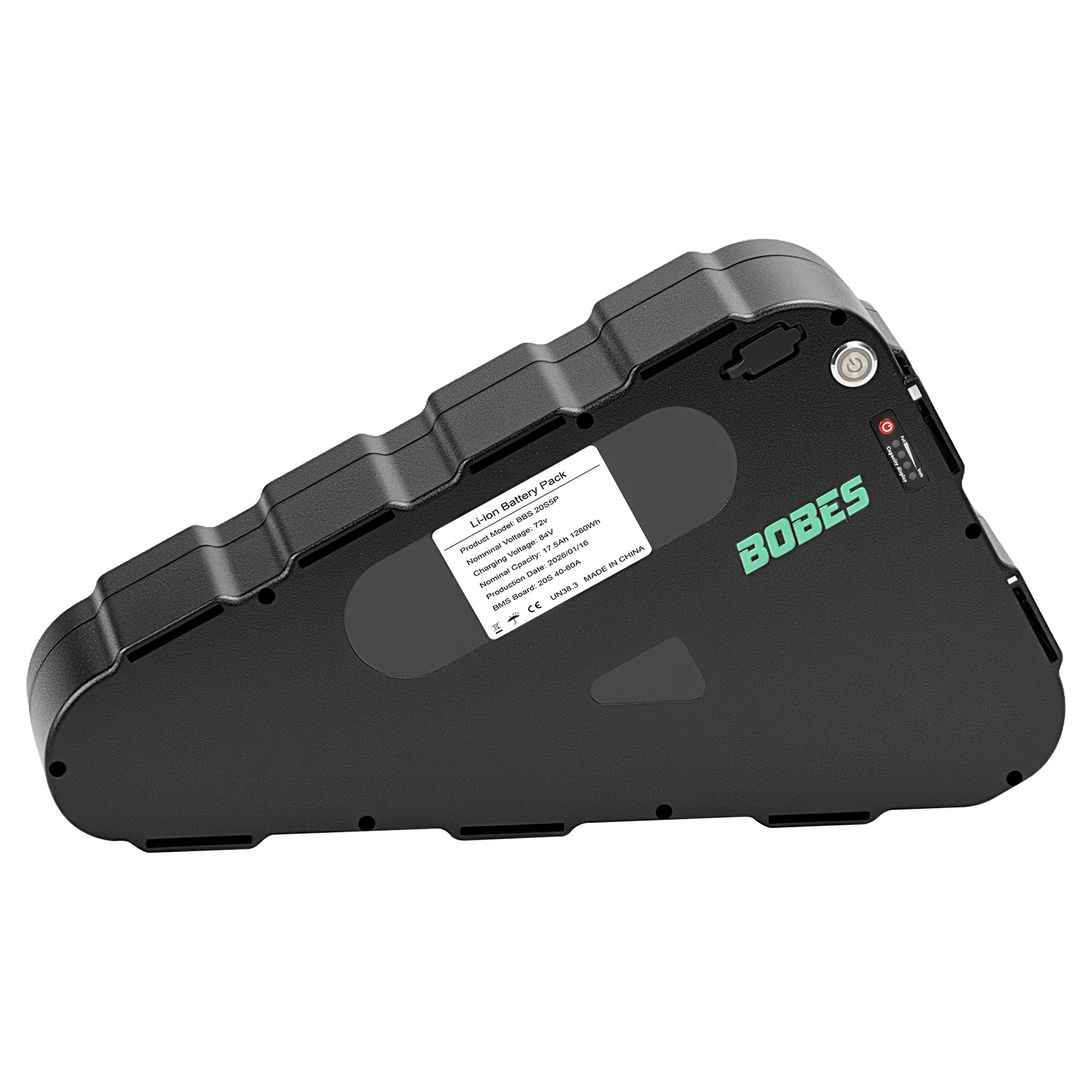 BOBES トライアングル電動バイク 48V 52V 60V 72V 20Ah 30Ah 50Ah リチウムバッテリー 500-3000 ワットモーターファットバイク用